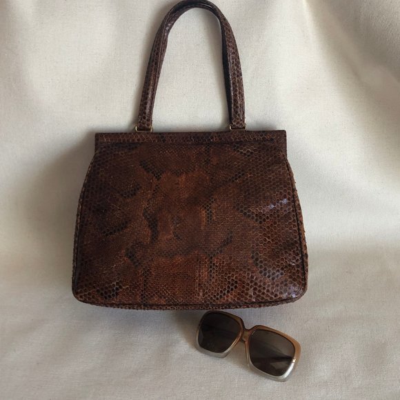 Snake Skin Purse Vintage 1950s - Picture 2 of 7